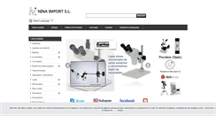 Desktop Screenshot of nina-import.com